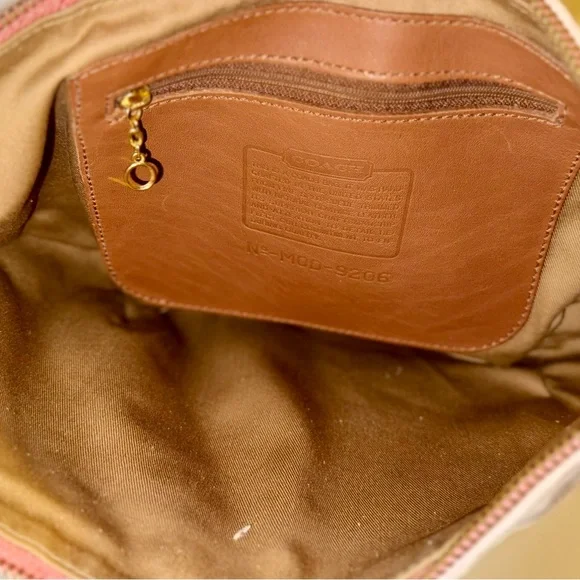 RARE Coach Vintage Blush Pink Suede Hobo Bag - Picture 12 of 12